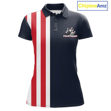 Load image into Gallery viewer, Retro Bowling Shirts For Women custom Red, White and Blue patriotic bowling outfits team jerseys NQS11446