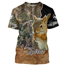 Load image into Gallery viewer, Squirrel Hunting Camouflage Custom Name Shirts for Hunter, Squirrel Hunting Gifts Shirts FSD554