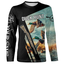 Load image into Gallery viewer, Mallard Duck Hunting Custom name all over print Shirts for Men, Kid - Duck hunting Gifts FSD139