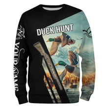 Load image into Gallery viewer, Mallard Duck Hunting Custom name all over print Shirts for Men, Kid - Duck hunting Gifts FSD139