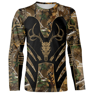 Bow Hunting Deer camouflage Custom Name all over print Shirts, Personalized Hunting Clothes for Men FSD459