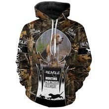 Load image into Gallery viewer, Beagle Hunting Dog Custom Dog Photo and Name Camouflage Shirts, Personalized Beagle Dog Shirts FSD1033