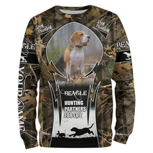 Load image into Gallery viewer, Beagle Hunting Dog Custom Dog Photo and Name Camouflage Shirts, Personalized Beagle Dog Shirts FSD1033