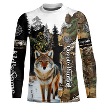 Load image into Gallery viewer, Coyote Hunting Camouflage Custom Name Shirts for Hunters, Personalized Hunting Shirts FSD92