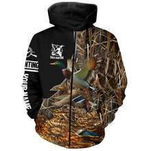 Load image into Gallery viewer, Best Duck Hunting Waterfowl Camo Custom Name Shirts for Duck Hunter, Personalized Hunting Gifts FSD692