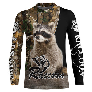 Raccoon Hunting camouflage Custom Name Shirts, Personalized Hunting shirts, hunting gifts FSD478