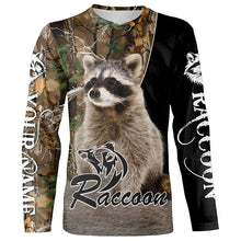 Load image into Gallery viewer, Raccoon Hunting camouflage Custom Name Shirts, Personalized Hunting shirts, hunting gifts FSD478