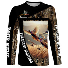 Load image into Gallery viewer, Pheasant Hunting Camo Custom name Shirts, Pheasant hunting shirt, Gifts for hunters FSD208