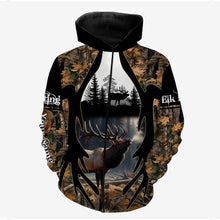 Load image into Gallery viewer, Best Elk Hunting Camouflage Custom Name Shirts for Hunters, Personalized Hunting Shirts FSD1812