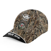 Load image into Gallery viewer, Turkey Hunting Camo Custom Name Hunting hat Adjustable Unisex Baseball hat FSD3075