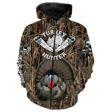 Load image into Gallery viewer, Personalized Turkey Hunting camouflage custom Name all over print Shirt, hunting gifts FSD108