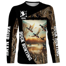 Load image into Gallery viewer, Best Duck Hunting Waterfowl Camo Custom name Shirts for Men, Kid - Duck hunting Clothes FSD666