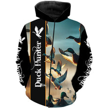 Load image into Gallery viewer, Duck Hunting Custom name all over print Shirts - Personalized Gifts for Duck Hunters FSD158