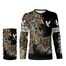 Load image into Gallery viewer, Personalized Duck Hunting Waterfowl Camo Shirts for Men, Kid, Duck Hunting clothes, hunting gifts FSD702