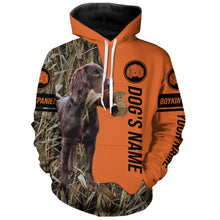 Load image into Gallery viewer, Boykin Spaniel Hunting Dog Customized Name All over printed Shirts for Hunters, Hunting Gifts FSD4084