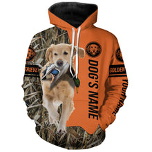 Load image into Gallery viewer, Golden Retriever Hunting Dog Customized Name All over printed Shirts for Hunters, Hunting Gifts FSD4085