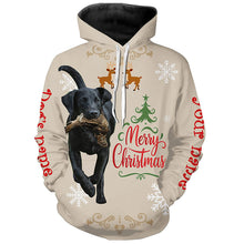 Load image into Gallery viewer, Christmas Black Labrador Retriever Hunting Dog Custom Name Shirts, Gifts for Hunters FSD4609