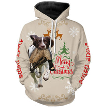 Load image into Gallery viewer, Christmas English Springer Spaniel Hunting Dog Custom Name Shirts, Gifts for Hunters FSD4614