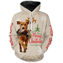 Load image into Gallery viewer, Christmas Fox Red Labrador Retriever Hunting Dog Custom Name Shirts, Gifts for Hunters FSD4616