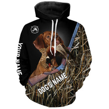 Load image into Gallery viewer, Vizsla Pheasant hunting Upland Game dogs Camo Custom Name all over print Shirts, Hoodie - FSD3811