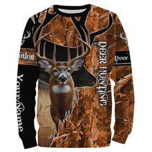 Load image into Gallery viewer, Deer Hunting Orange camouflage Custom name Shirts, Deer hunting shirt, Gifts for hunters FSD189