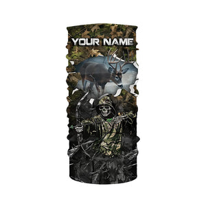 Deer Hunting Grim Reaper Camouflage Shirts for Deer Hunters, Personalized Hunting Shirts FSD761