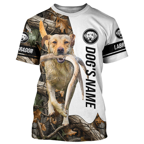 Yellow Labrador Antler Shed Hunting Labs Customize Name All over print Shirts FSD3586