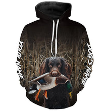 Load image into Gallery viewer, Duck Hunting Waterfowl Camo Boykin Spaniel Dog Shirts, Personalized Duck Hunting clothes FSD4545