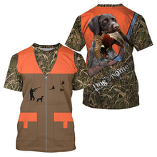 Load image into Gallery viewer, Custom Name German wirehaired pointer Dog Pheasant Upland Hunting Vest shirt for Men FSD3988