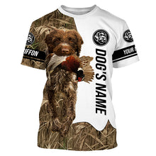 Load image into Gallery viewer, Pheasant Hunting With Griff Dog Wirehaired pointing griffon Custom Name All Over Print Shirts FSD3599