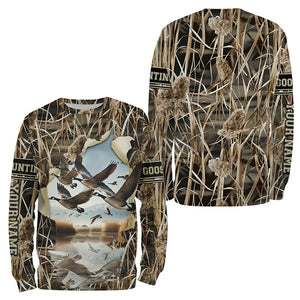 Canada Goose hunting waterfowl camo custom Name All over printing Shirts, Gift for hunters FSD3702