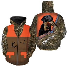 Load image into Gallery viewer, Black Labs Pheasant hunting Dog Custom name all over print Vest Shirt for Pheasant hunter, Bird hunter FSD3994