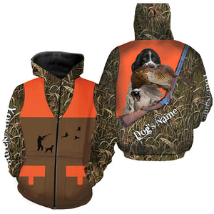 English Springer Spaniel Pheasant hunting Dog Custom all over print Vest Shirts for Pheasant hunter FSD3995