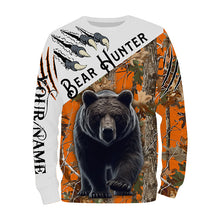 Load image into Gallery viewer, Bear Hunting Camouflage custom Name all over print Shirts, Bear hunting Shirt, gift for Hunter FSD227