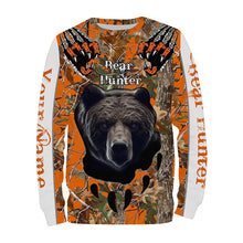 Load image into Gallery viewer, Bear Hunting orange Camouflage custom Name all over print Shirts, Bear hunting Shirt, gift for Hunter FSD228