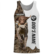 Load image into Gallery viewer, Quail Hunting with German Shorthaired Pointer GSP Custom Name Camo Full Printing Shirts, Hunting Gifts FSD3606