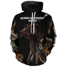 Load image into Gallery viewer, German Shorthaired Pointer dog orange camo All over printed Shirt Personalized gift for Pointer lovers FSD3719