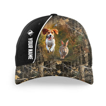 Load image into Gallery viewer, Rabbit Hunting with Beagle Dog Custom name Hat, hunting baseball hat, gifts for Hunter FSD3489