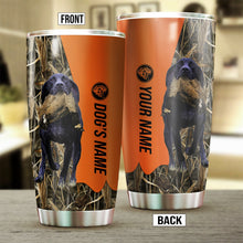 Load image into Gallery viewer, Black German Shorthaired Pointer Birds &amp; Deer shed Hunting Dog Custom name Stainless Steel Tumbler Cup FSD4321