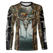 Load image into Gallery viewer, Whitetail Deer hunting camouflage custom Name all over print Shirts, Deer hunting gifts FSD1080