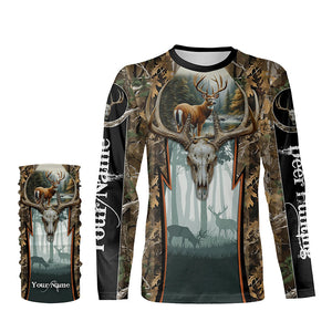 Whitetail Deer hunting camouflage custom Name all over print Shirts, Deer hunting gifts FSD1080