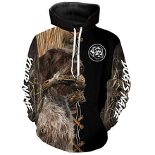 Load image into Gallery viewer, Wirehaired Pointing Griffon Hunting Dog Custom Name Hoodie Shirt for Hunter FSD4688