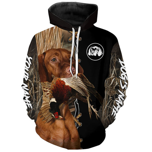 Vizsla Hunting Dog Custom Name Hoodie Shirt for Hunter FSD4690