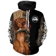 Load image into Gallery viewer, Vizsla Hunting Dog Custom Name Hoodie Shirt for Hunter FSD4690