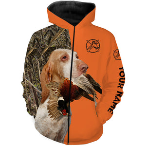 Pheasant hunting with Dogs Bracco Italiano Customize name 3D All over print Shirts FSD3743