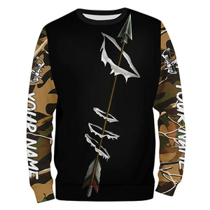 Archery Bow Hunting Custom Name Shirts - Personalized Bowhunting Gifts Shirts for Adult and kid FSD3069