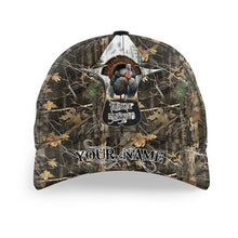 Load image into Gallery viewer, Turkey hunting camo Custom Name hunting hat, Adjustable Unisex Hunting Baseball hat FSD3073