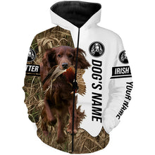 Load image into Gallery viewer, Pheasant hunting with red Irish setter Dogs Customize name 3D All over print Shirts, Hoodie FSD3758
