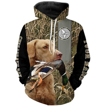 Load image into Gallery viewer, Chesapeake Bay Retriever Duck Hunting Dog Waterfowl Camo full printing Shirts, Duck hunting Gifts FSD3349
