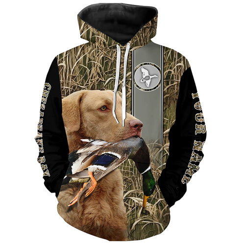 Chesapeake Bay Retriever Duck Hunting Dog Waterfowl Camo full printing Shirts, Duck hunting Gifts FSD3349